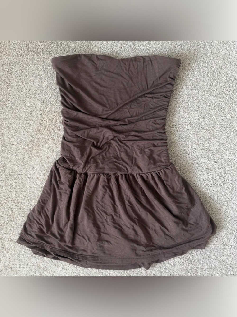 Small Wild Fable Brown Strapless Dress
